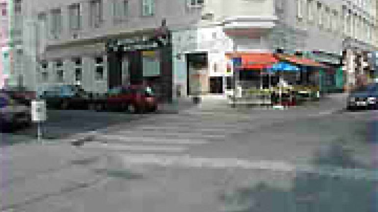 copyright: KfV Kreuzungsbereich Beringgasse - Nebenfahrbahn Hernalser Hauptstraße (Seite ungerader Hausnummern)