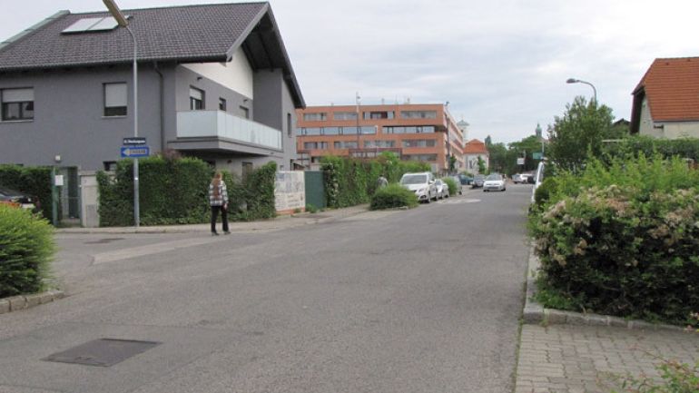 copyright: MA 46/Gabriele Steinbach Kreuzung Pfarrgasse - Vöschergasse