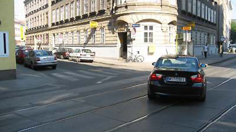 copyright: AUVA Kreuzungsbereich Löwengasse - Hetzgasse