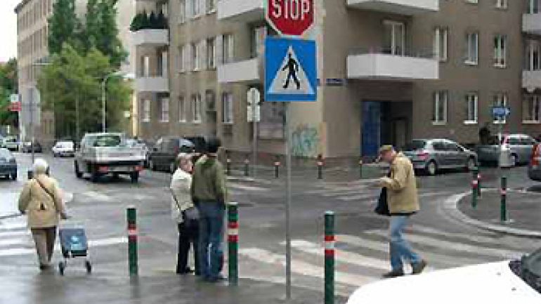 Kreuzungsbereich Blechturmgasse - Rainergasse
