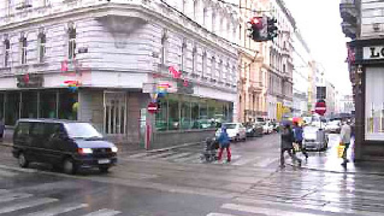 copyright: AUVA Kreuzung Piaristengasse - Josefstädter Straße