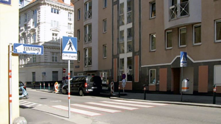 copyright: ©c.fuerthner/PID Kreuzungsbereich Brünnlbadgasse und Mariannengasse