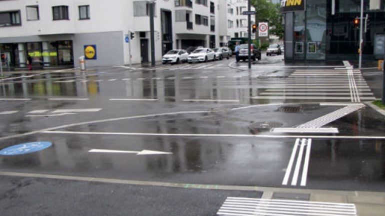 copyright: MA 46/Gabriele Steinbach Kreuzungsbereich Favoritenstraße - Schleiergasse