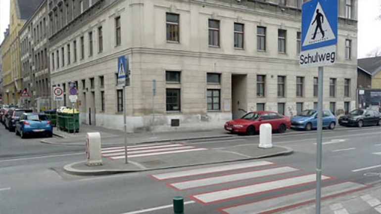 copyright: AUVA Kreuzungsbereich Alxingergasse - Landgutgasse