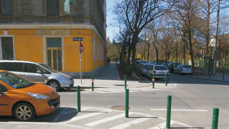 Kreuzungsbereich Dampfgasse - Herzgasse