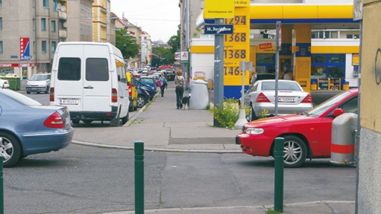 copyright: AUVA Kreuzungsbereich Davidgasse – Neilreichgasse