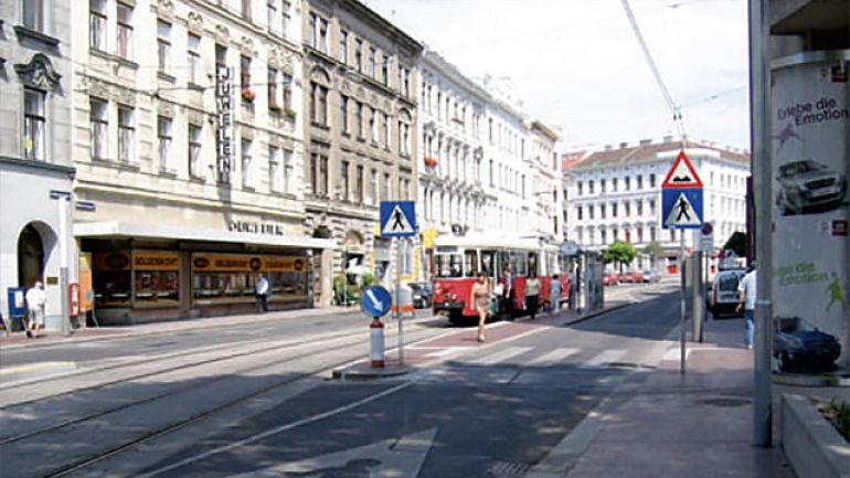 Querung Hormayrgasse - Bereich Elterleinplatz