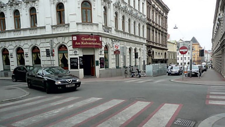 Kreuzungsbereich Geblergasse - Kalvarienberggasse