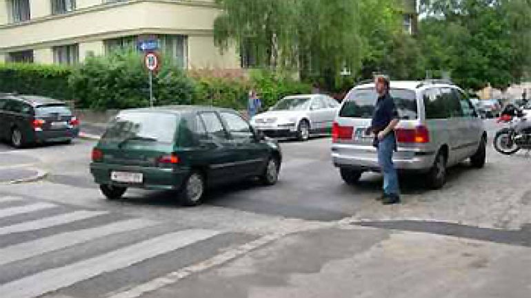 Kreuzungsbereich Scheibenbergstraße - Hockegasse