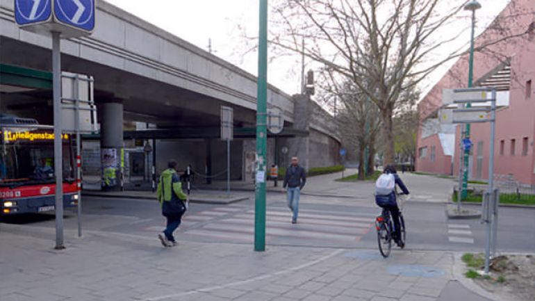 copyright: AUVA Kreuzung Engerthstraße - Durchlaufstraße