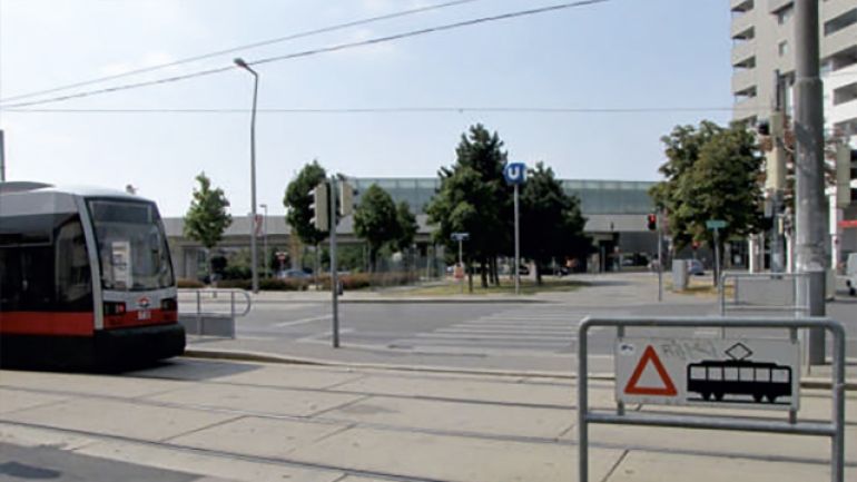 Kreuzungsbereich Hardeggasse - Langobardenstraße