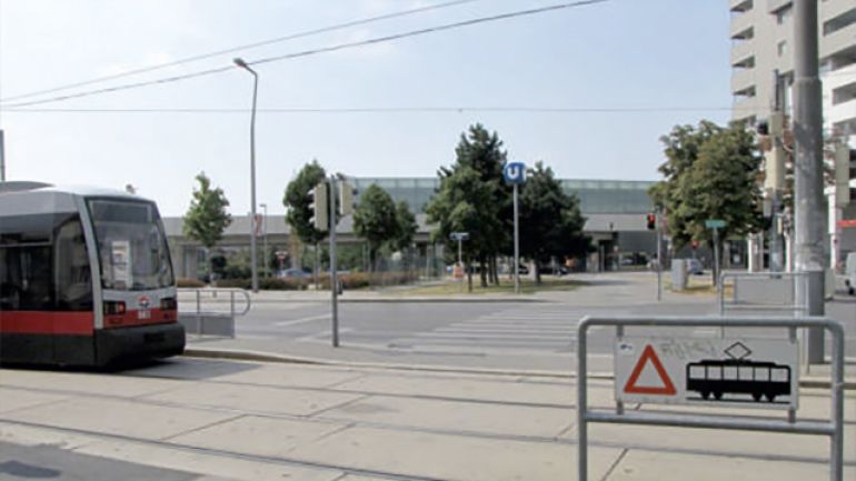 Kreuzungsbereich Hardeggasse - Langobardenstraße