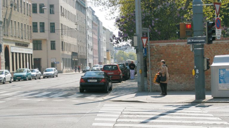 copyright: AUVA Gehweg Wasnergasse - Rauscherstraße
