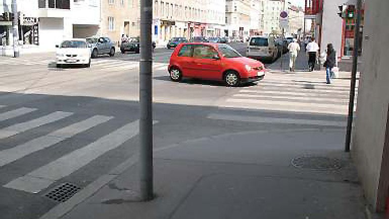 Kreuzungsbereich Quellenstraße - Herndlgasse