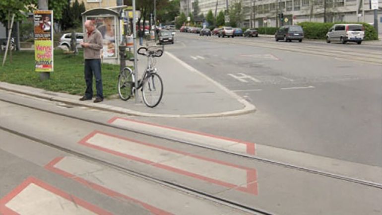 copyright: AUVA Kreuzungsbereich Speisinger Straße – Feldkellergasse