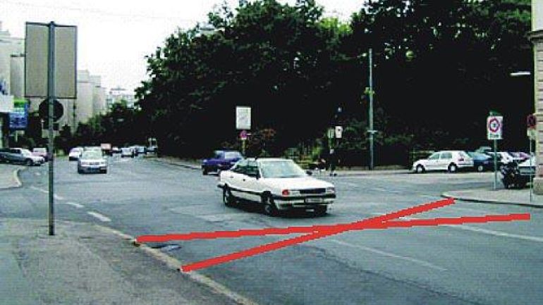 Kreuzungsbereich Ameisgasse - Goldschlagstraße