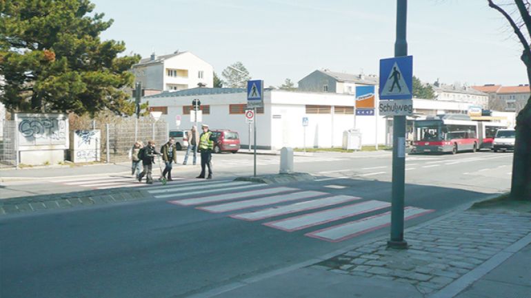 copyright: AUVA Kreuzungsbereich Krottenbachstraße – Gustav-Pick-Gasse