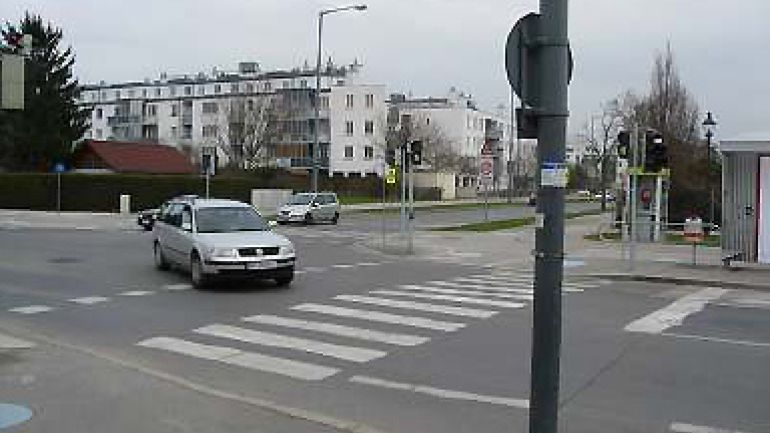 copyright: AUVA Kreuzungsbereich Hanreitergasse - Jedlersdorfer Straße