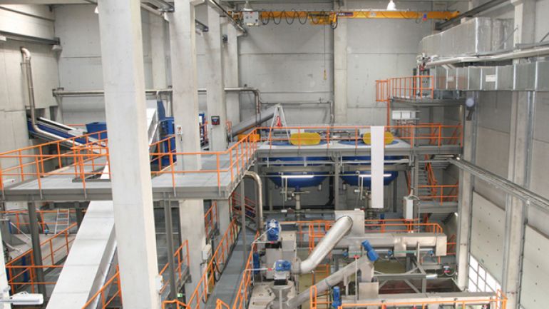 Innenansicht der Biogasanlage