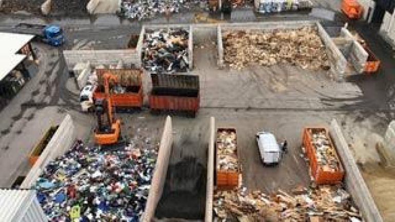 copyright: MA 48 Luftansicht auf einen Teil des Logistikzentrums