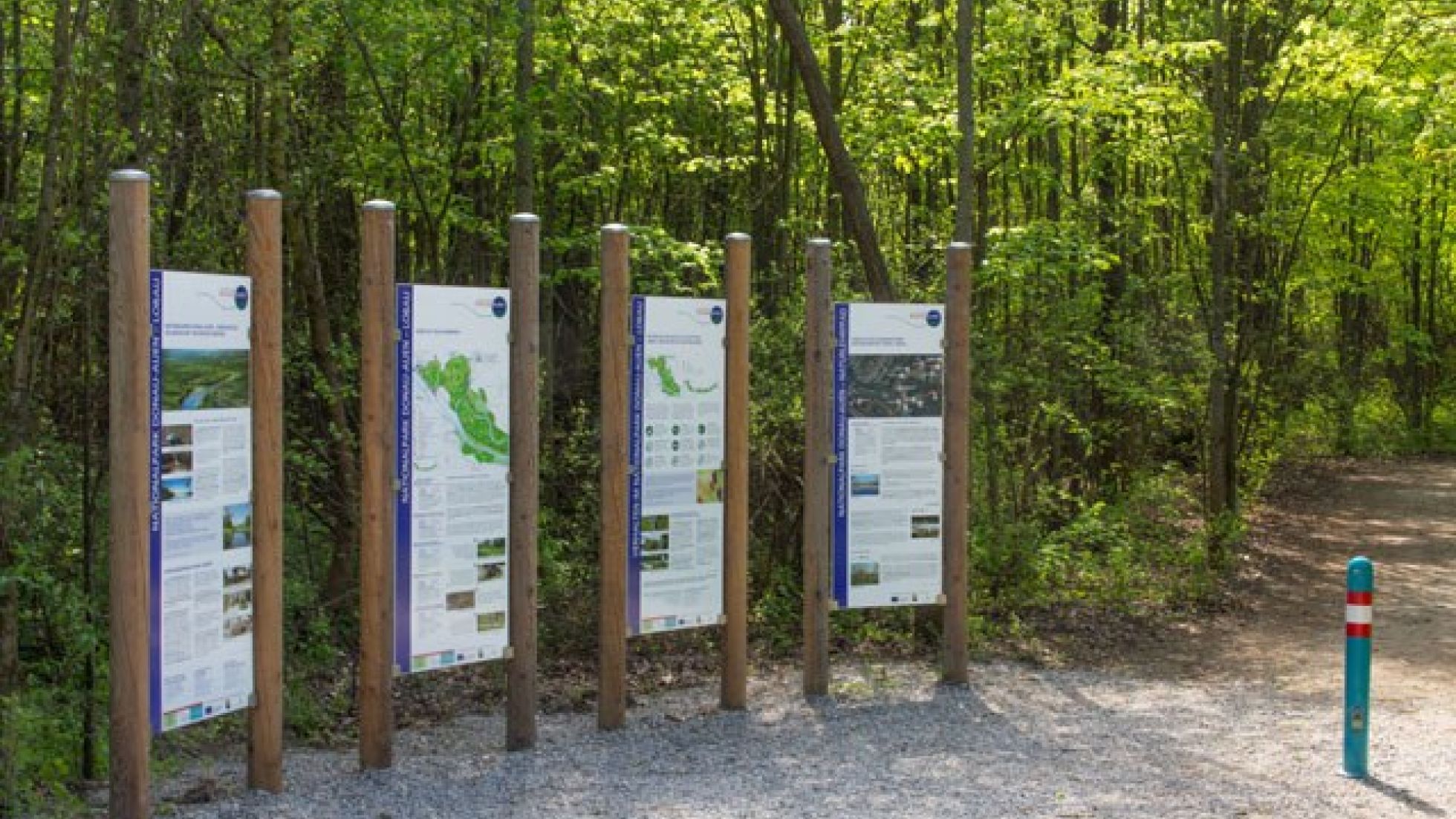 Besuchsleitsystem in der Lobau