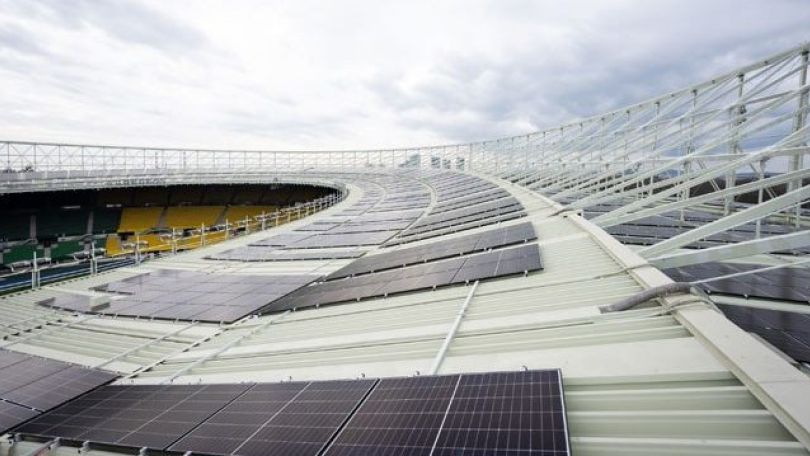 copyright: Stadt Wien / David Bohmann Photovoltaik-Anlage auf dem Ernst-Happel-Stadion
