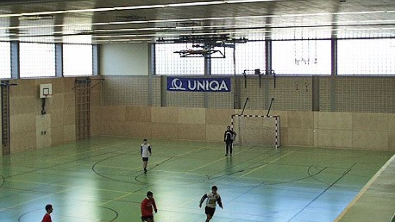 copyright: Sportamt Wien Innenansicht der Sporthalle Großfeldsiedlung