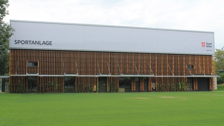 copyright: Sport Wien Außenansicht der Sportanlage Venediger Au