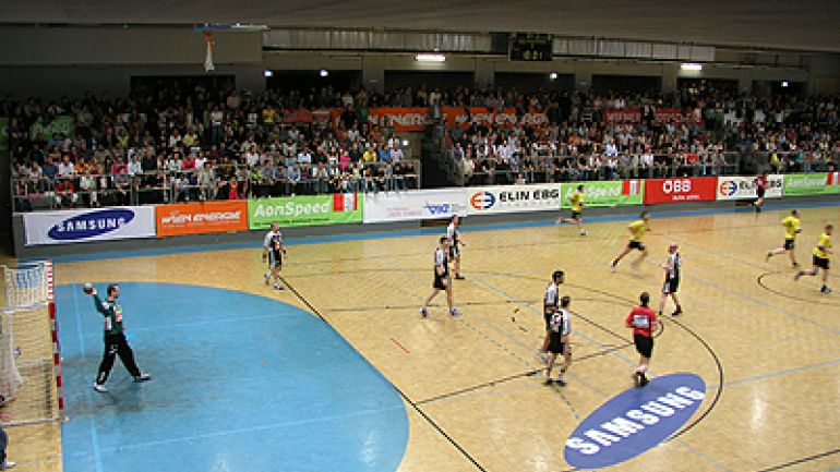 Sportveranstaltung in der Sporthalle Hollgasse