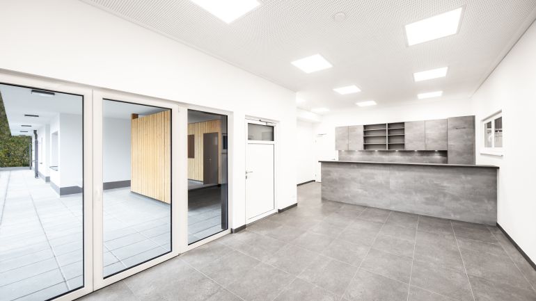 copyright: © Architekturfotografiewien / Romana Fürnkranz Sportstätte von innen