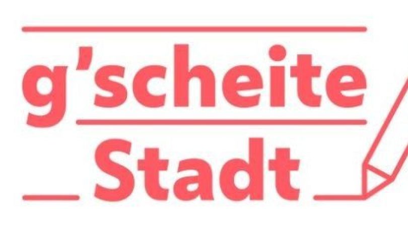 Schriftzug g"cheite Stadt