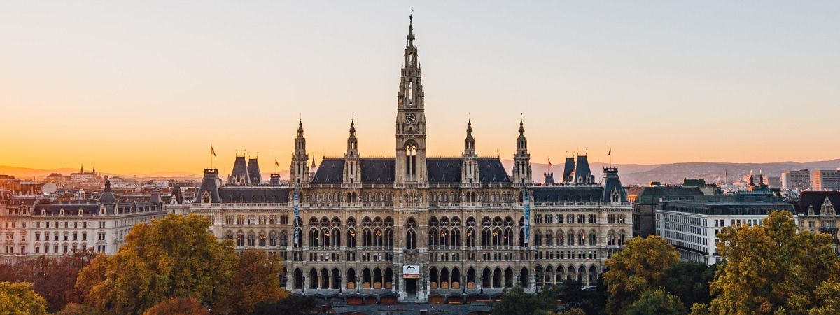 Vienna City Hall at dawn