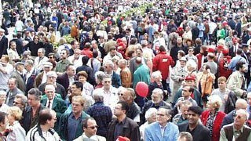 copyright: wienweb - Günther Bauer Eine Menschenmenge