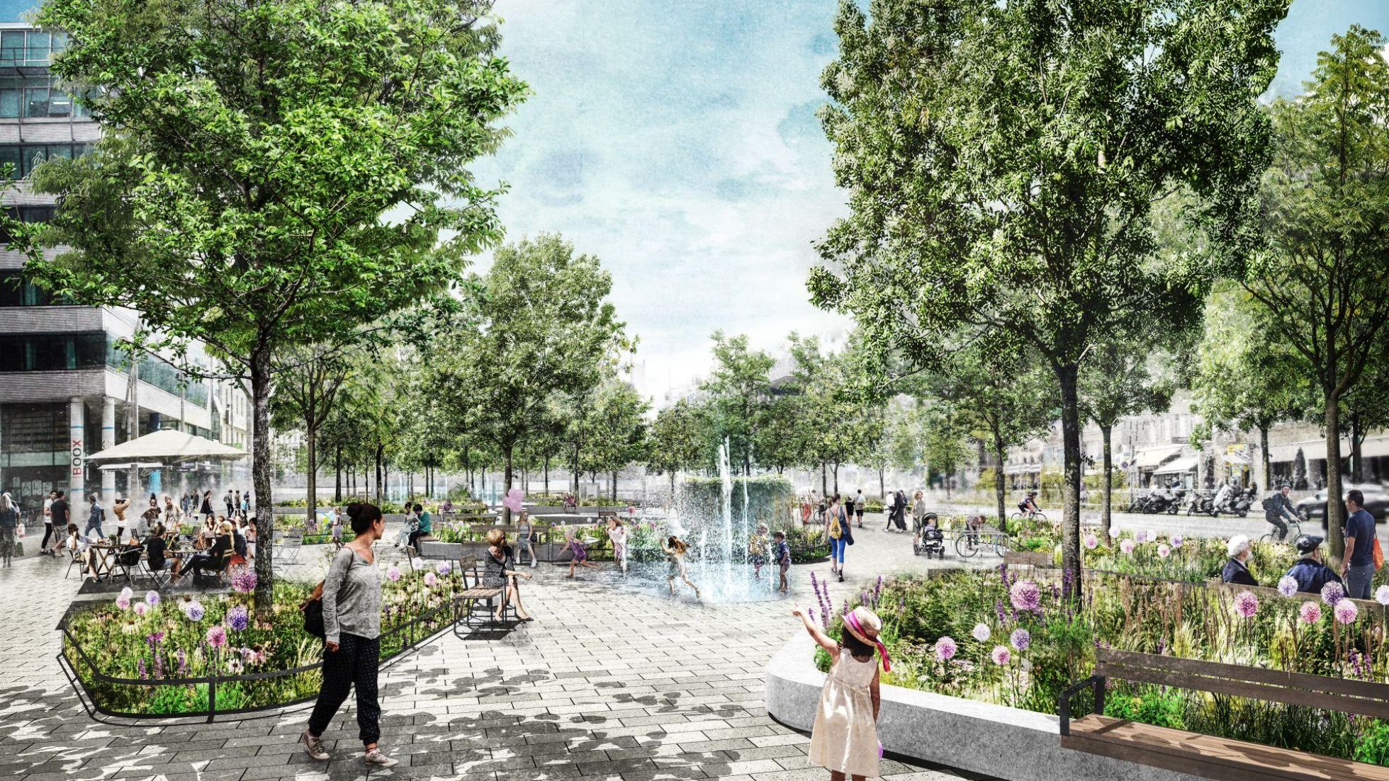 Mit der Neugestaltung des Christian-Broda-Platzes wird das Tor in die Innere Mariahilfer Straße klimafit.