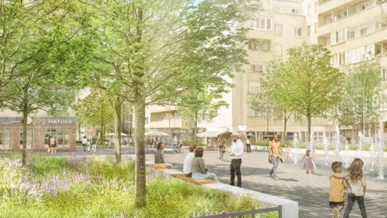 Neue interaktive Wien-Karte lädt zur Entdeckungsreise durch alle 320 „Raus aus dem Asphalt-Grätzl“.
Rendering: So soll der Platz der Kulturen in Favoriten nach dem Umbau aussehen.