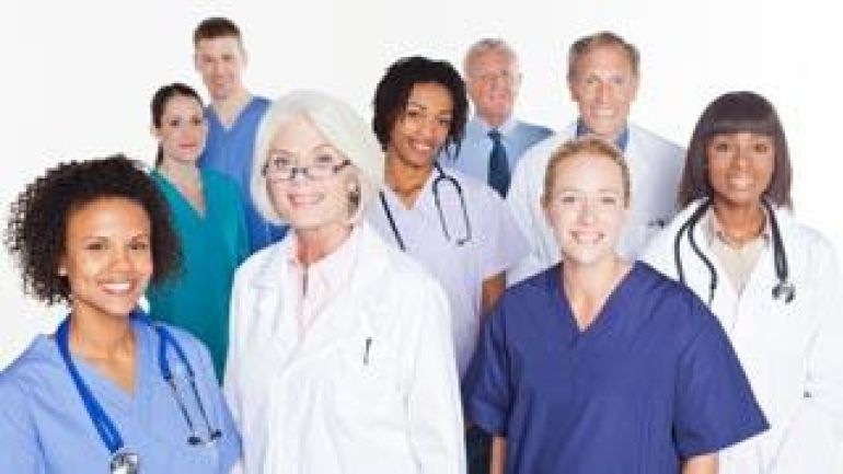 Gruppe mit medizinischem Personal