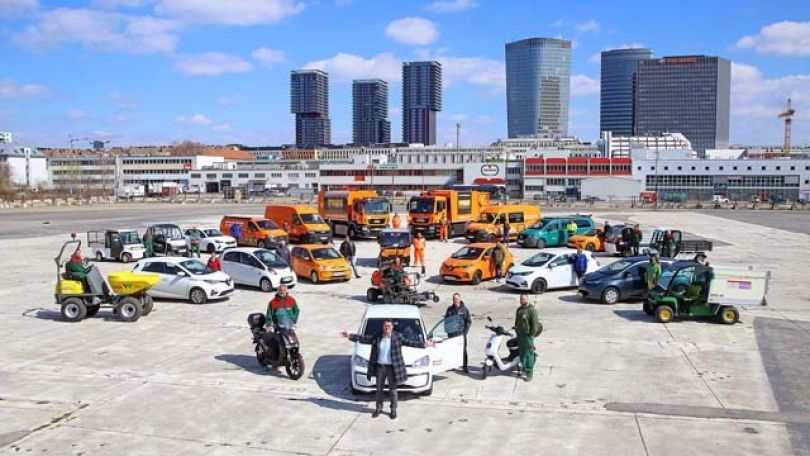 "E-Auto Flotte der Stadt Wien" mit Stadtrat JÃ¼rgen Czernohorszky.