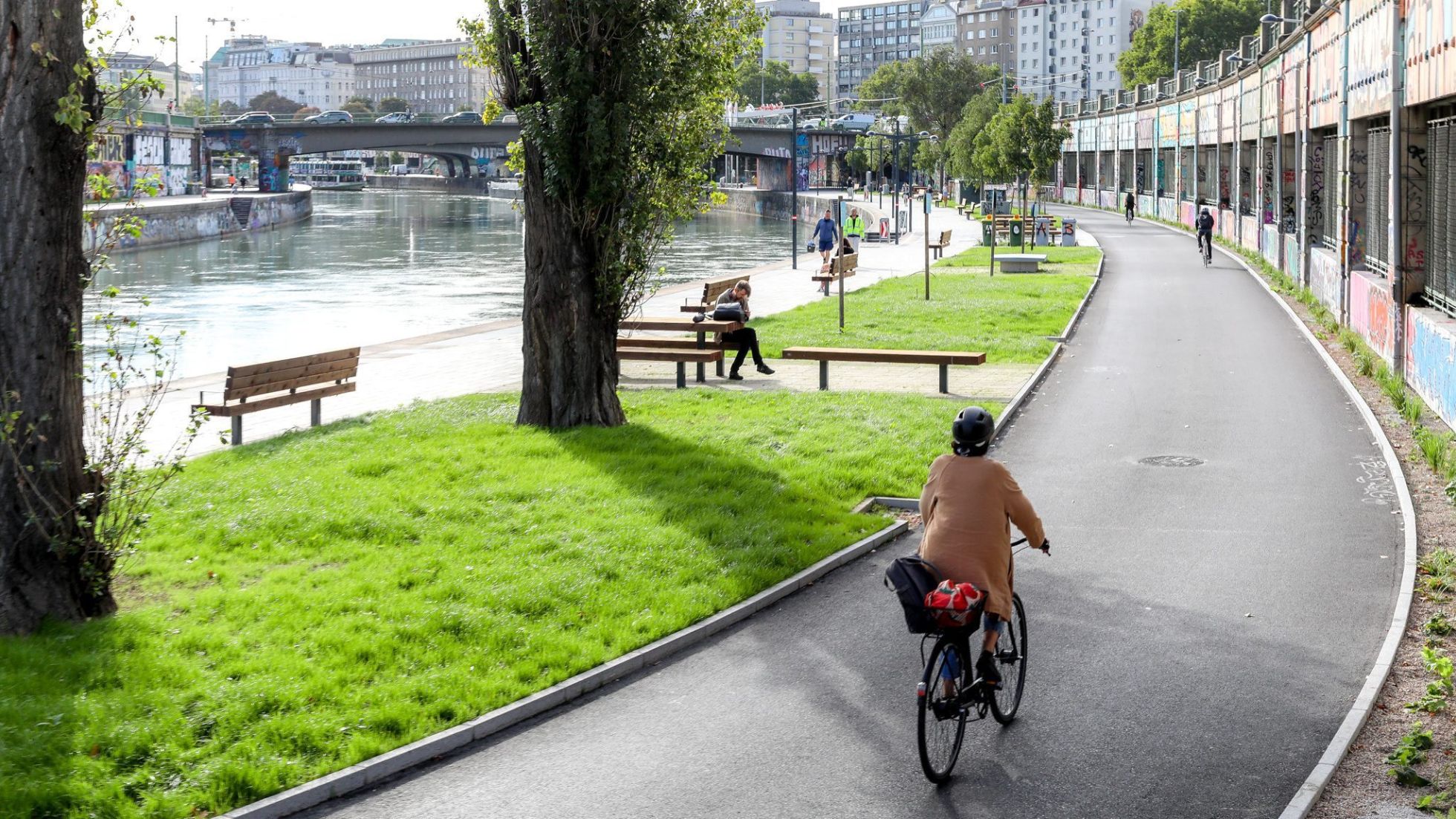copyright: Stadt Wien/Christian Fürthner Neuer Radweg Donaukanal