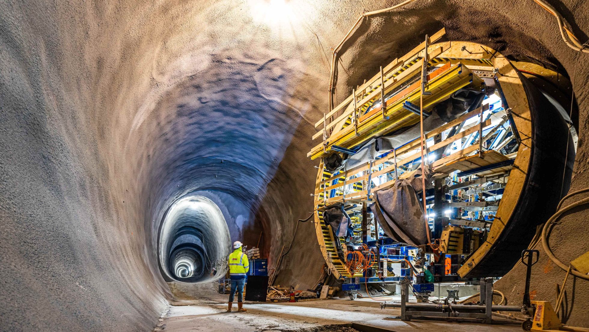 copyright: Wiener Linien/Simon Wöhrer Tunnel im Ausbau der U2 und U5