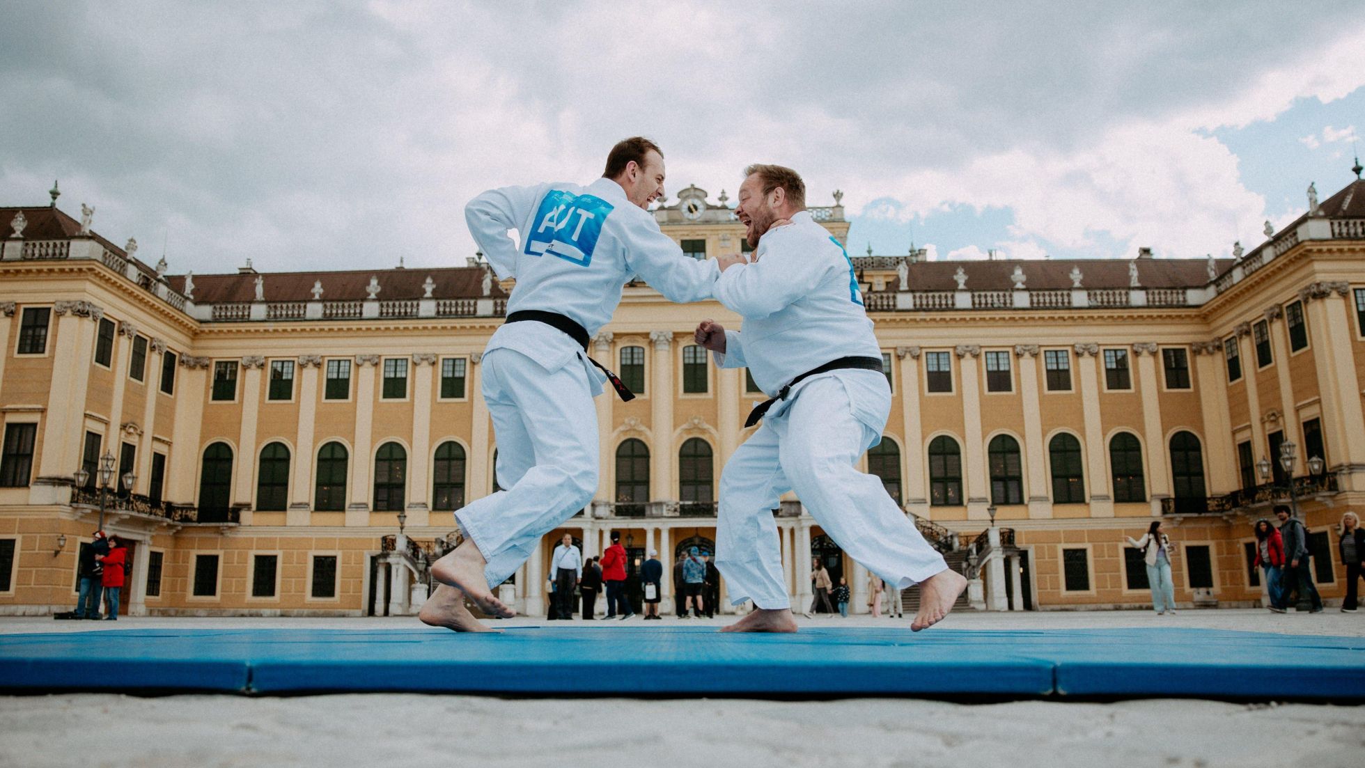 copyright: Sport Austria/Michael Meindl 2 Judokämpfer duellieren sich auf der Matte