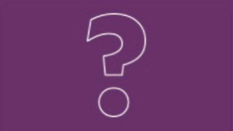 Grafik eines Fragezeichens