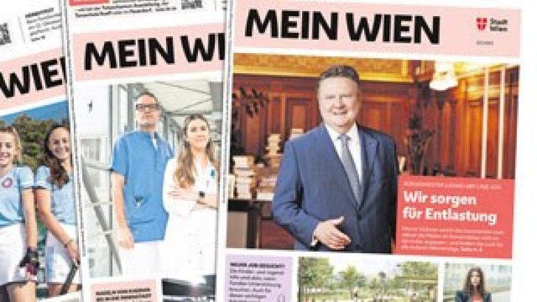 copyright: Stadt Wien Collage aus mehreren Mein Wien-Zeitschriften
