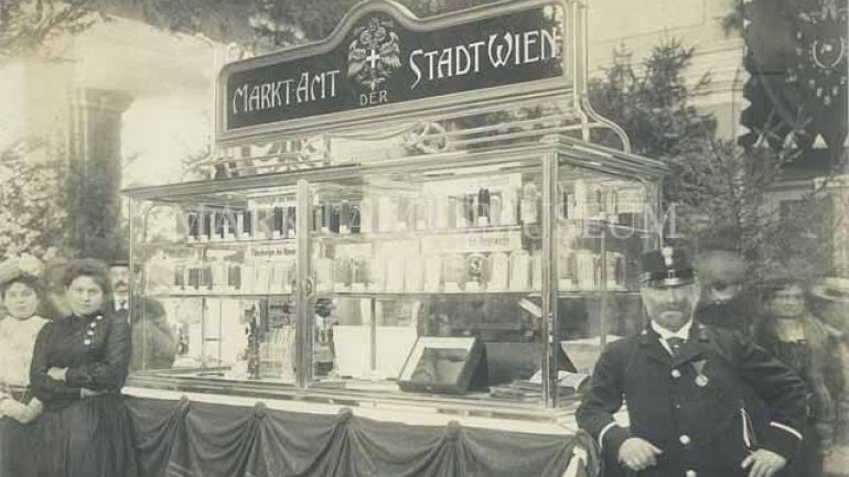 Stand des Marktamtsmuseums anno 1890