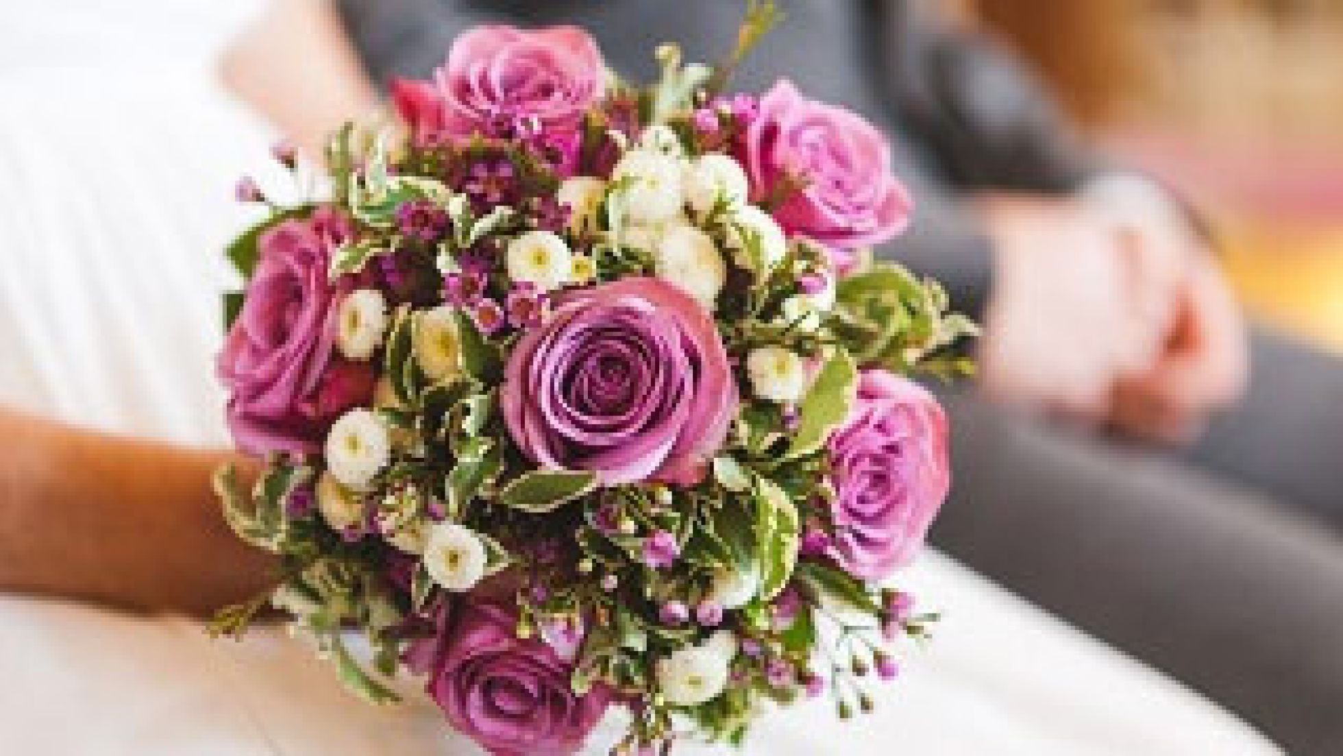 Bride holding a bouquet