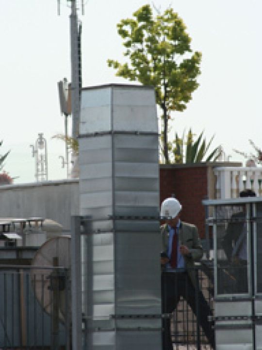 Rauchfang einer Betriebsanlage