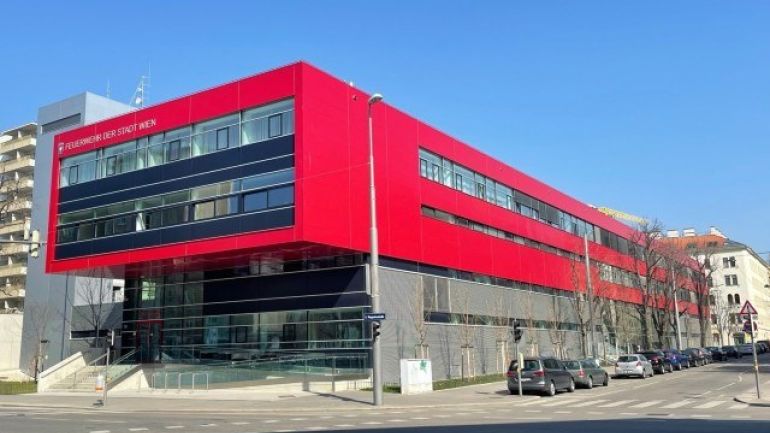 copyright: MA 68 Die neu errichtete Hauptfeuerwache Leopoldstadt.