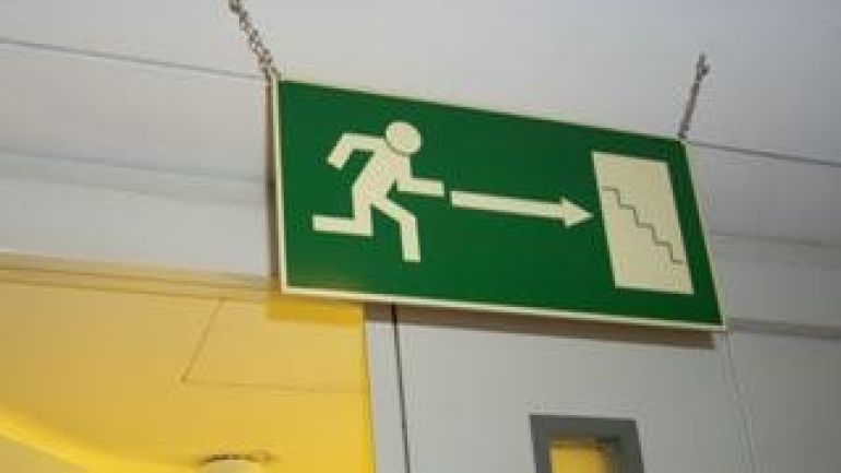 Schild Notausgang