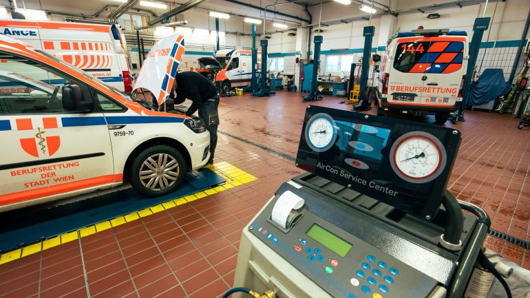 Werkstatt der Berufsrettung Wien