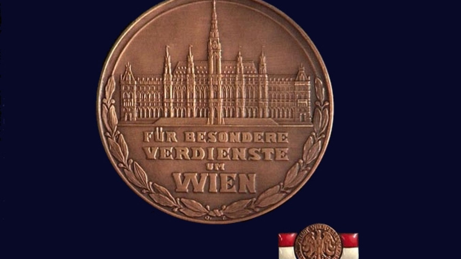 copyright: media wien Ehrenmedaille der Bundeshauptstadt Wien in Bronze