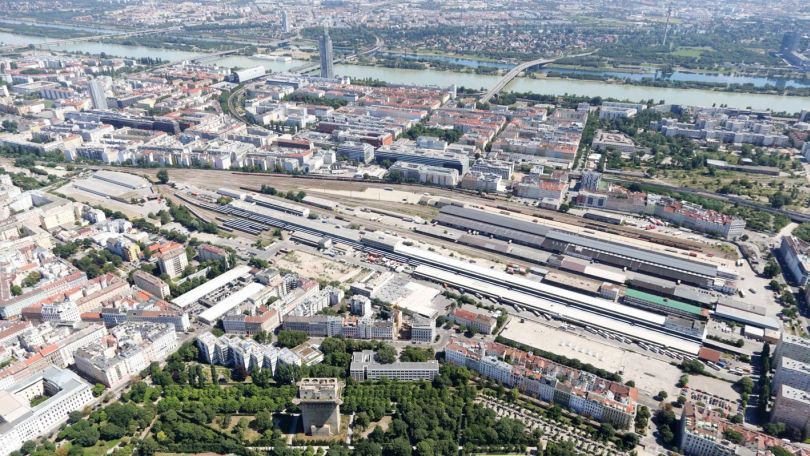 Nordbahnhofs-Gelände von oben